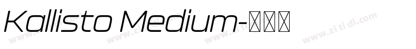 Kallisto Medium字体转换